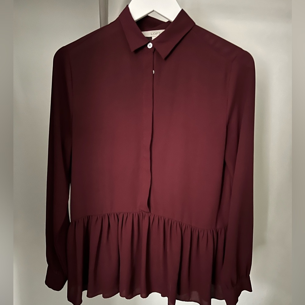 Loft Peplum Blouse